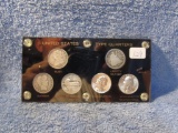 U.S. TYPE QUARTERS SET 1832 BUST VF, RARE 1844O 6-DIFFERENT