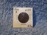 1914D LINCOLN CENT VF