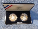 LEIF ERICSON 2-PC. SILVER PROOF DOLLAR SET U.S. MINT