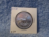 2018 1-OZ. .999 SILVER KRUGERRAND BU