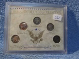 U.S. DIME TYPE SET IN HOLDER