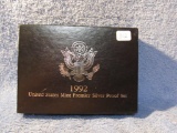 1992 U.S. PREMIER SILVER PROOF SET