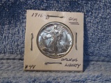 1916D WALKING LIBERTY HALF (RARE GRADE) BU