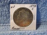 1878S MORGAN DOLLAR BU TONING