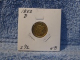1852D LIBERTY $2.50 XF-DETAILS REVERS SCR.
