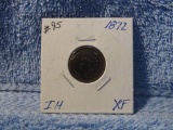 1872 INDIAN HEAD CENT STRONG XF