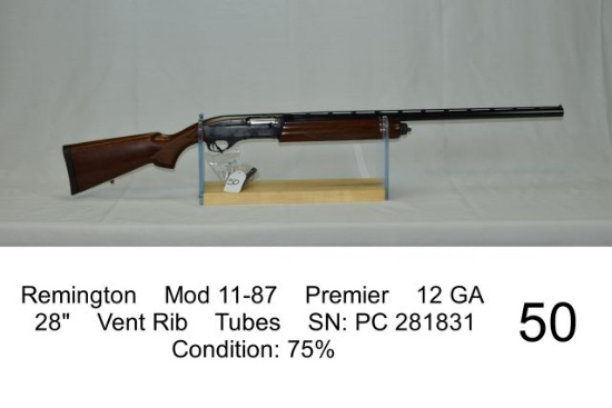 Remington    Mod 11-87    Premier    12 GA    28"    Vent Rib    Tubes    S