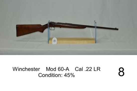 Winchester    Mod 60-A    Cal .22 LR    Condition: 45%