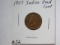 1907 INDIAN HEAD CENT XF