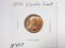 1940 LINCOLN CENT BU RED