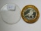 TREASURE ISLAND .999 SILVER GAMING TOKEN