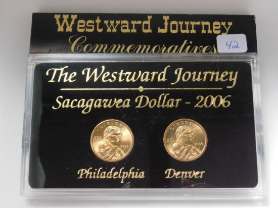 2006 SACAGAWEA DOLLAR SET IN HOLDER BU