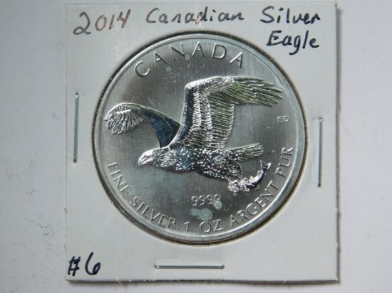 2014 CANADIAN SILVER BALD EAGLE BU