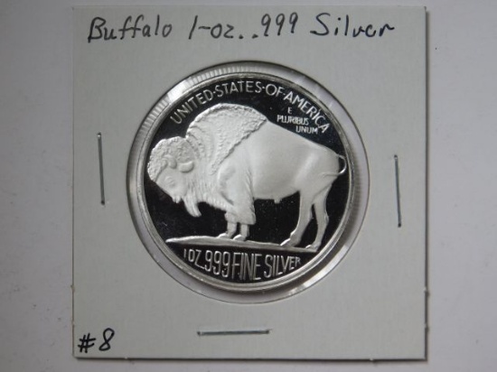 BUFFALO 1-OZ. .999 SILVER ROUND PF