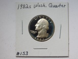 1982S WASHINGTON QUARTER PF