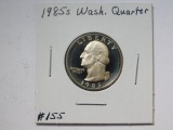 1985S WASHINGTON QUARTER PF