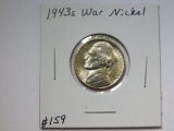 1943S JEFFERSON WAR NICKEL BU