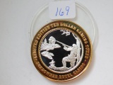 SUNDOWNER/HUNTER .999 SILVER GAMING TOKEN