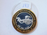 RIVERBOAT/REBECCA EVERINGHAM .999 SILVER GAMING TOKEN