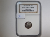 2004S SILVER ROOSEVELT DIME NGC PF70 ULTRA CAMEO (PERFECT GRADE)