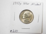 1943D JEFFERSON WAR NICKEL BU