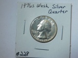 1976S SILVER WASHINGTON QUARTER BU