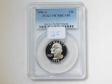 1996S WASHINGTON QUARTER PCGS PR70 DCAM (PERFECT GRADE)