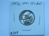 1943P JEFFERSON WAR NICKEL BU