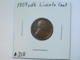 1909VDB LINCOLN CENT XF