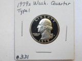 1979S TYPE-1 WASHINGTON QUARTER PF