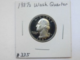 1987S WASHINGTON QUARTER PF