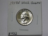 1958D WASHINGTON QUARTER BU