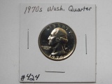 1970S WASHINGTON QUARTER PF