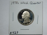 1978S WASHINGTON QUARTER PF