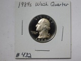 1984S WASHINGTON QUARTER PF