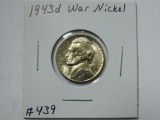 1943D JEFFERSON WAR NICKEL BU