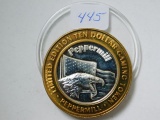 PEPPERMILL .999 SILVER GAMING TOKEN