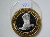 BOOMTOWN .999 SILVER GAMING TOKEN