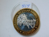 BOOMTOWN/WILD WEST .999 SILVER GAMING TOKEN