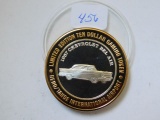 1997 RENO-TAHOE/'57 CHEVY BEL-AIR .999 SILVER GAMING TOKEN