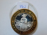 BILL'S CASINO/WILD BILL HICKOK .999 SILVER GAMING TOKEN