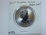 2017 CANADIAN SILVER MAPLE LEAF BU