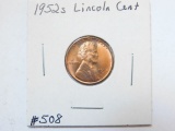 1952S LINCOLN CENT BU RED