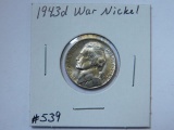 1943D JEFFERSON WAR NICKEL BU