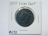 1838 LARGE CENT