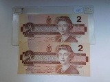 2-1986 CANADIAN $2. NOTES