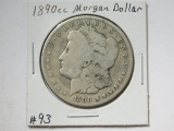 1890CC MORGAN DOLLAR VG