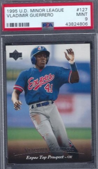 1995 U.D. Minor League Vladimir Guerrero - PSA 9 - Mint