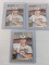 Lot of 3 Different 1989 Fleer Billy Ripken Obscenity Cards