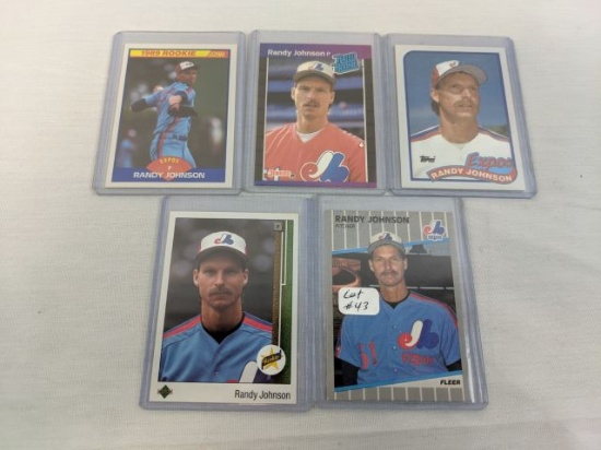 Lot of 5 Different Randy Johnson Rookies